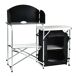Armario de Cocina Mesa Plegable para Camping Barbacoa 70x46 Armario de Cocina Mesa Plegable para Camping Barbacoa 70x46 Negro