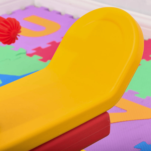 HOMCOM Baloiço Infantil em Forma de Girafa com Encosto Guidão Texturizado Carga 20kg por Assento para Interior e Exterior 150x32x60cm Multicor