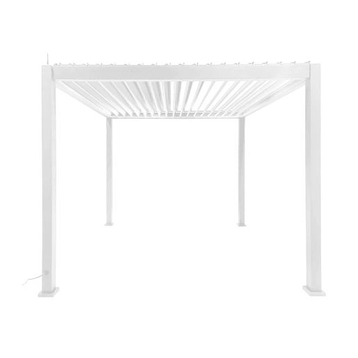 Pérgula bioclimática 3x3 m elétrica em alumínio com iluminação LED Pérgula bioclimática 3x3 m elétrica em alumínio com iluminação LED