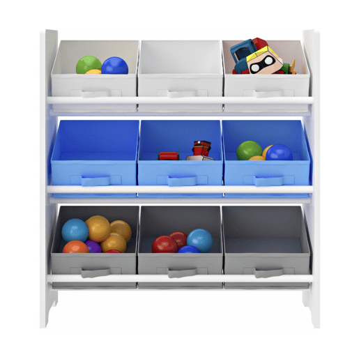 Estante para crianças Boiro 9 caixas dobráveis Motivo Koala 60x62x30 cm en.casa