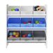 Estantería para niños Boiro 3 niveles aglomerado 62 Estantería para niños Boiro 3 niveles aglomerado 62 Blanco/ Gris