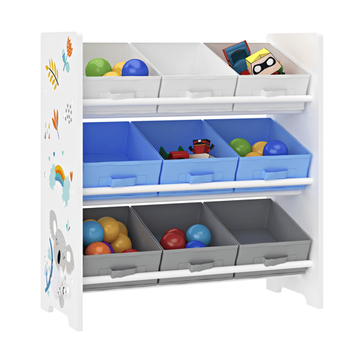 Estante para crianças Boiro 9 caixas dobráveis Motivo Koala 60x62x30 cm en.casa
