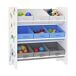 Estantería para niños Boiro 3 niveles aglomerado 62 Estantería para niños Boiro 3 niveles aglomerado 62 Blanco/ Gris