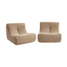 Sofá modular em tecido veludo cotelê de 2 lugares, Sokol veludo cotelê , Taupe, 91x105x72 cm