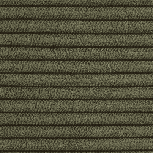 Sofá modular em tecido veludo cotelê de 2 lugares, Sokol veludo cotelê , Verde caqui, 91x105x72 cm