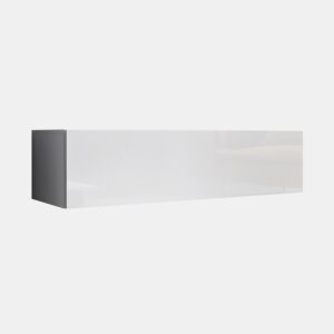 Móvel TV Suspenso Sala de estar e jantar Branco 120x40x30 1 porta Aitana M1 Muebles Bonitos