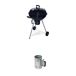 Barbacoa de carbón con chimenea de encendido, Ø53cm Barbacoa de carbón con chimenea de encendido, Ø53cm Negro