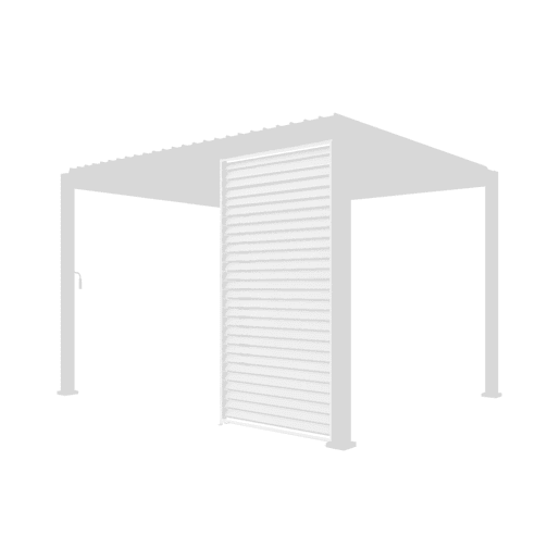 130cm persianas de alumínio para pérgola Triomphe, Triomphe persiana 130cm, Branco, 123x6x238 cm