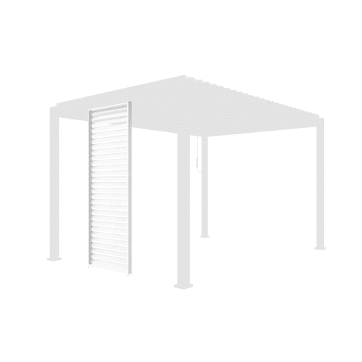 100cm persianas de alumínio para pérgola Triomphe, Triomphe persiana 100cm, Branco, 93x6x238 cm