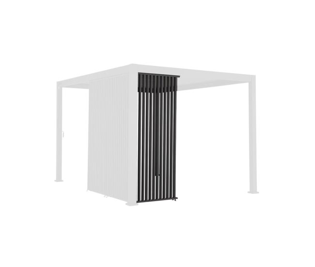 Persiana vertical 100 cm pérgula bioclimática 3x3 m 4x3 m 6x3 m triomphe, triomphe persiana vertical 100 cm, antracite, 92,5x92,5x236 cm