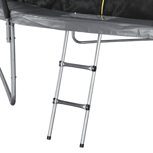 Trampolim 430cm com rede interna e kit de acessórios, Venus Inner XXL, Cinza, 365x365x80 cm