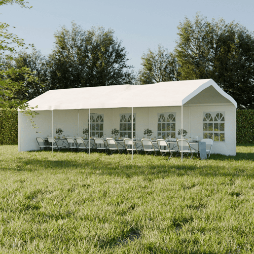 4x8m tenda de receção, Lutecia, Branco, 795x397x277 cm