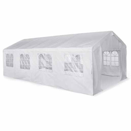 4x8m tenda de receção, Lutecia, Branco, 795x397x277 cm