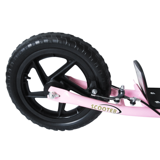 HOMCOM Trotinete para Crianças acima de 5 anos Scooter de 2 Rodas Grandes de 12 Polegadas com Freio e Guidão Ajustável em Altura Carga Máx. 50kg 120x52x80-88cm Rosa HOMCOM Trotinete para Crianças acima de 5 anos Scooter de 2 Rodas Grandes de 12 Polegadas com Freio e Guidão Ajustável em Altura Carga Máx. 50kg 120x52x80-88cm Rosa