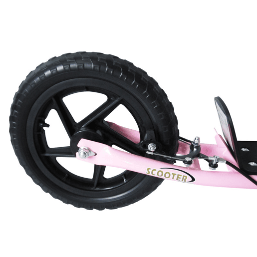 HOMCOM Trotinete para Crianças acima de 5 anos Scooter de 2 Rodas Grandes de 12 Polegadas com Freio e Guidão Ajustável em Altura Carga Máx. 50kg 120x52x80-88cm Rosa HOMCOM Trotinete para Crianças acima de 5 anos Scooter de 2 Rodas Grandes de 12 Polegadas com Freio e Guidão Ajustável em Altura Carga Máx. 50kg 120x52x80-88cm Rosa