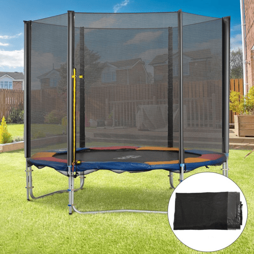 HOMCOM Rede de Segurança para Trampolim Rede de Substituição para Trampolins Ø305x180 cm Preto