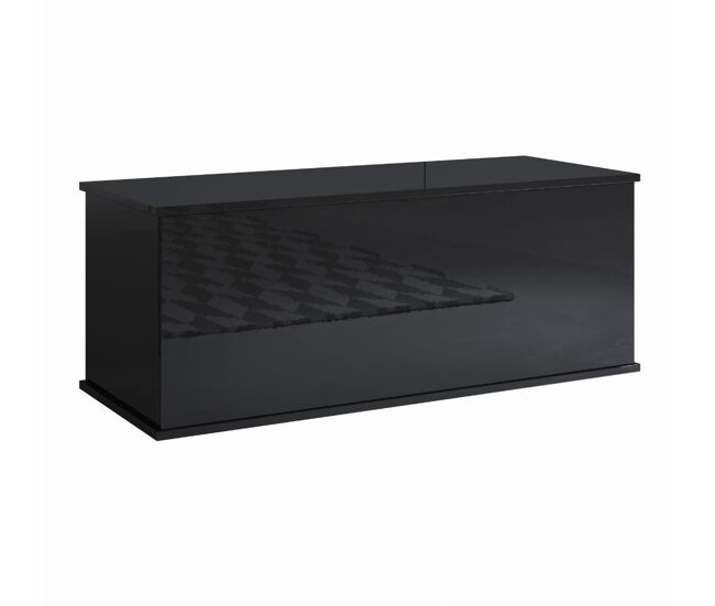 Baúl dormitorio negro 100x40x40 1 puerta ariel muebles bonitos