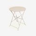 Set de Mesa y 2 Sillas Plegables Terraza Set de Mesa y 2 Sillas Plegables Terraza Blanco