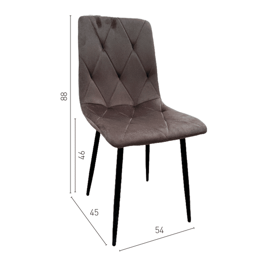 Mesa de Jantar TIVOLI PEQUENA: Design Clássico com Superfície de MDF Efeito Mármore e Estrutura Metálica Preta, Suporta até 150 kg