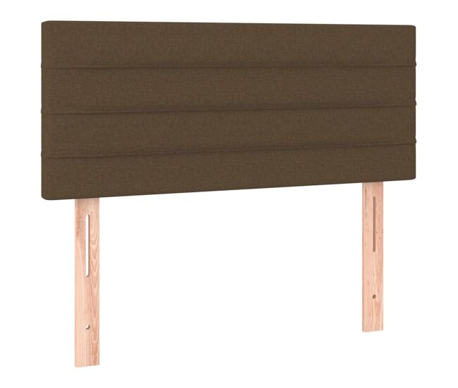 Vidaxl cabecero de tela marrón oscuro 80x5x78/88 cm