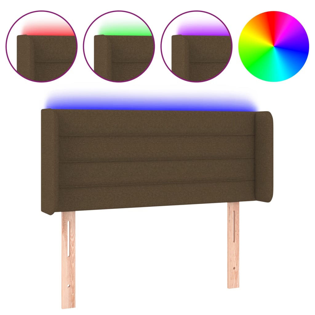 Cabecero Con Led 83 Marrón