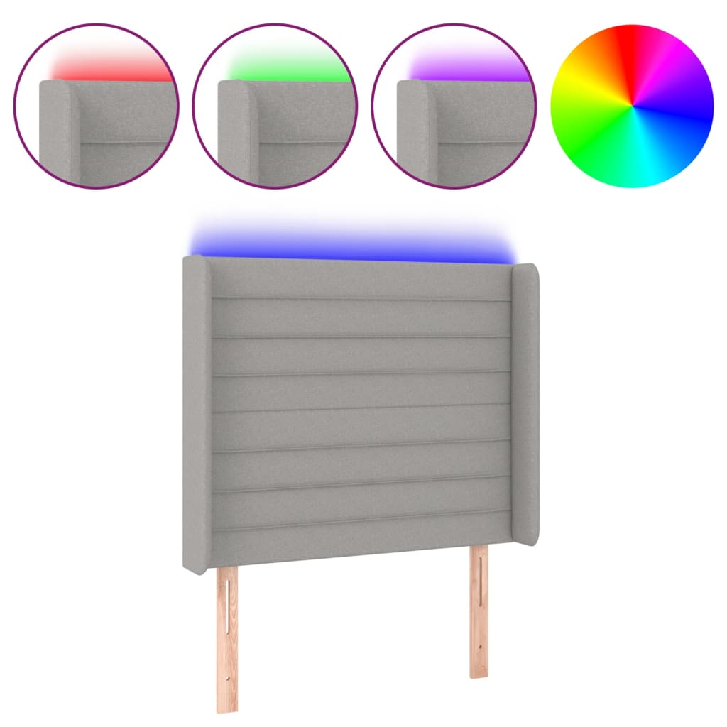 Cabecero Con Led 93 Gris