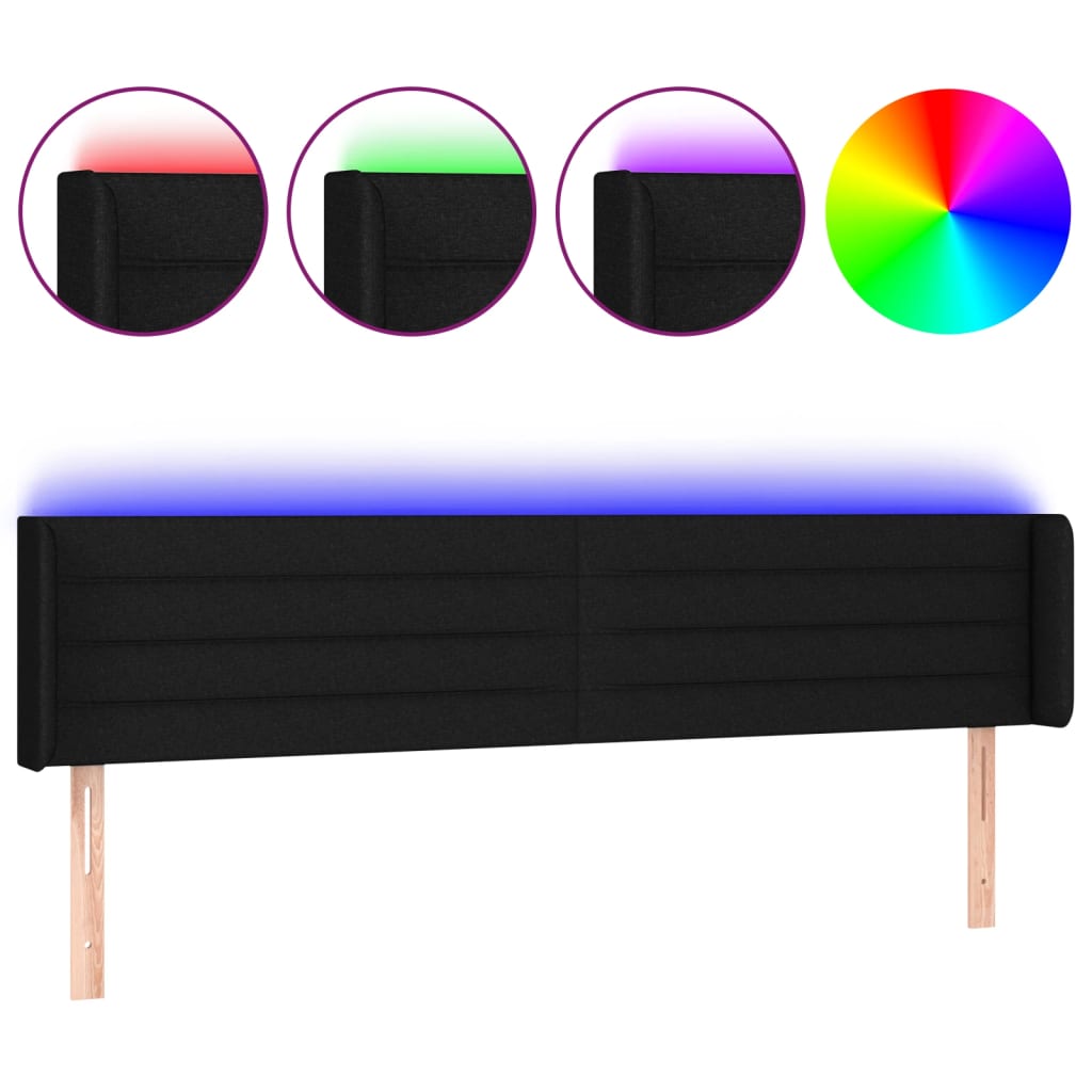 Cabecero Con Led 183 Negro