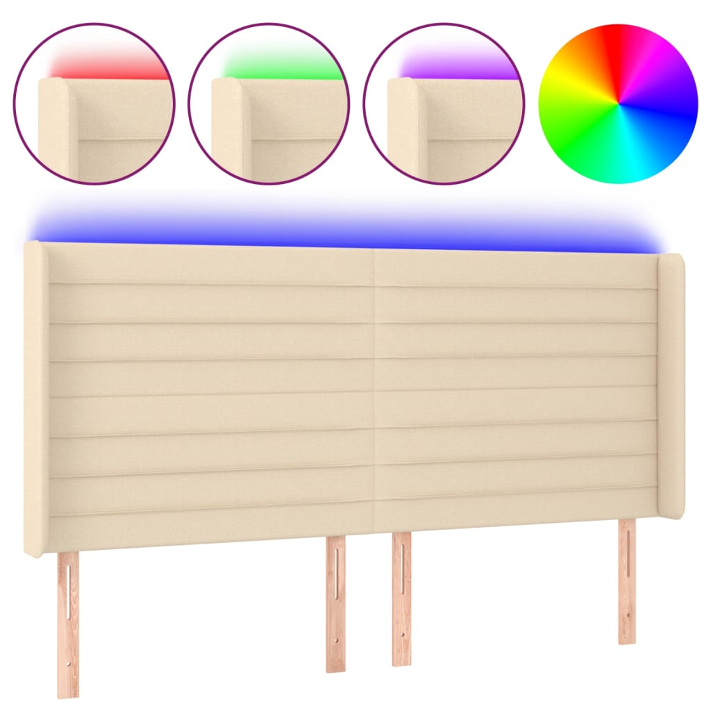 Cabecero Con Led 183 Crema