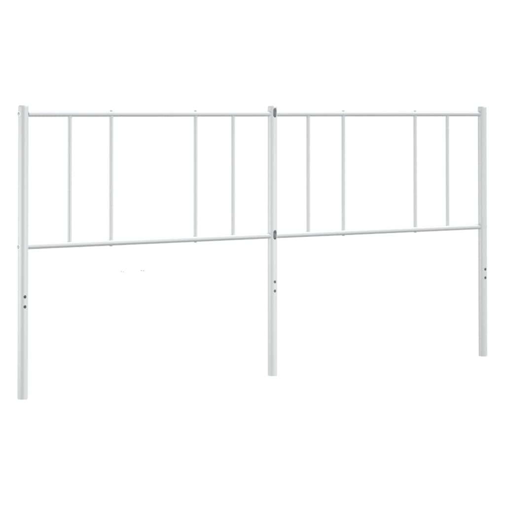 Vidaxl cabecero de metal blanco 200 cm