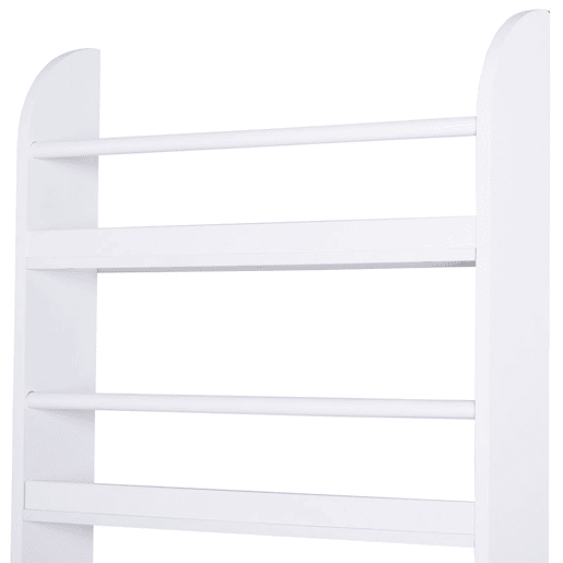 HOMCOM Estante de Parede para Livros com 4 Prateleiras Estante Infantil para Casa ou Escritório Suporta até 30kg 59x12x113 cm Branco