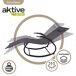 Pack 2 tumbonas mecedoras de jardín c/cojín Aktive Pack 2 tumbonas mecedoras de jardín c/cojín Aktive Gris