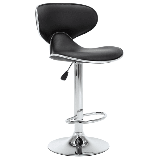 vidaXL Bancos de bar 2 pcs couro artificial preto vidaXL Bancos de bar 2 pcs couro artificial preto