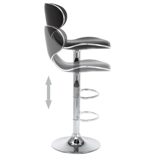 vidaXL Bancos de bar 2 pcs couro artificial preto vidaXL Bancos de bar 2 pcs couro artificial preto