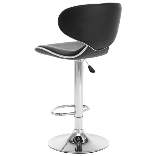 vidaXL Bancos de bar 2 pcs couro artificial preto vidaXL Bancos de bar 2 pcs couro artificial preto