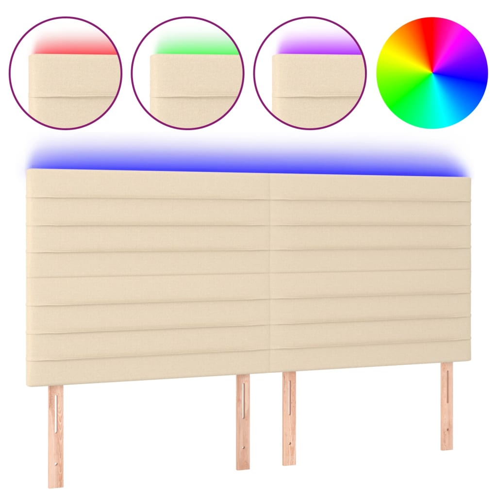 Cabecero Con Led 200 Crema