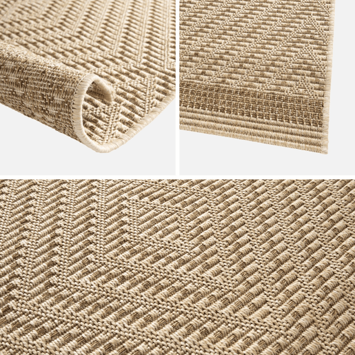Tapis interiorexterior efeito juta cor natural, Douglas, 170x120x0.2 cm Tapis interiorexterior efeito juta cor natural, Douglas, 170x120x0.2 cm