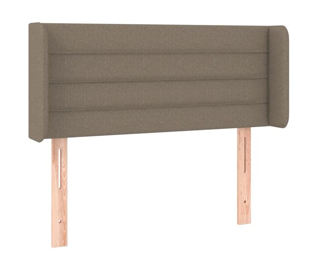 Vidaxl cabecero de tela gris taupe 83x16x78/88 cm