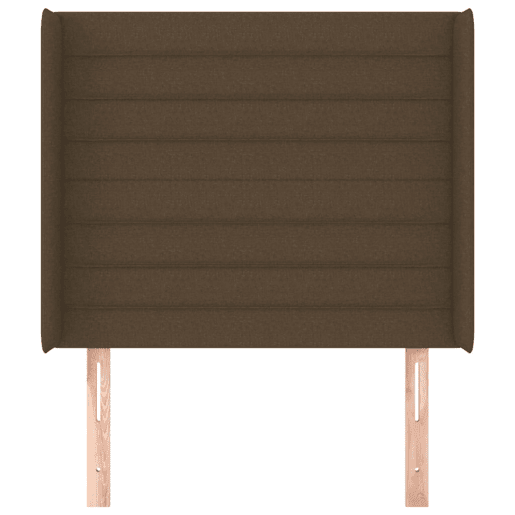 vidaXL Cabeceira cama c abas tecido 83x16x118128 cm castanho-escuro vidaXL Cabeceira cama c abas tecido 83x16x118128 cm castanho-escuro