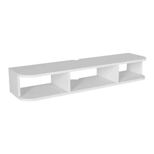 Prateleira de parede para TV Oundsvas 120x30x19 cm Branco en.casa