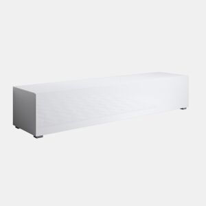 Móvel TV Sala de estar e jantar Branco 160x40x32 1 porta Luke H2 Muebles Bonitos
