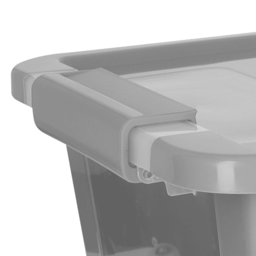 Curver Pack 7 caixas de arrumação com tampa Bi-Box 11L cinzento