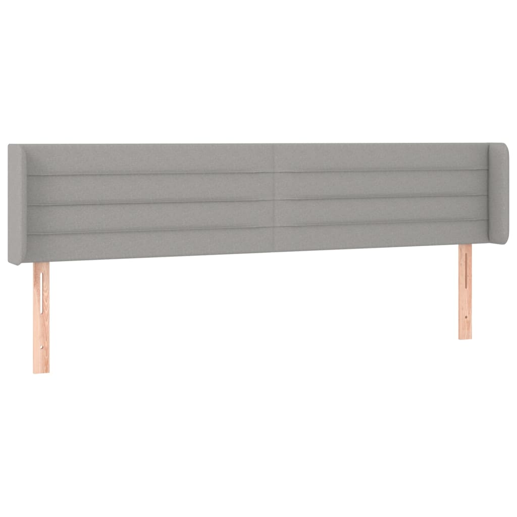 Vidaxl cabecero de tela gris claro 183x16x78/88 cm