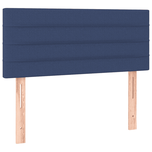 vidaXL Cabeceira de cama c luzes LED tecido 80x5x7888 cm azul