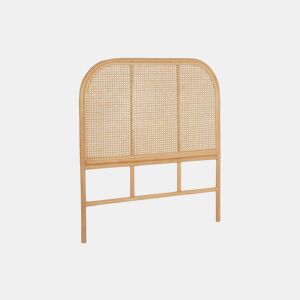 Cabeceira de vime natural e cana, Sumatra, 90x90x100 cm
