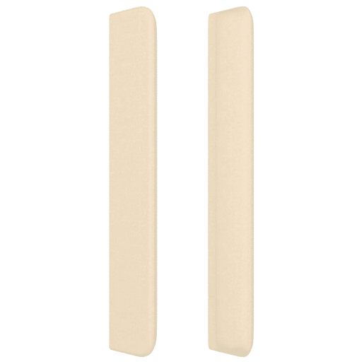 vidaXL Cabeceira de cama c abas tecido 83x16x118128 cm creme