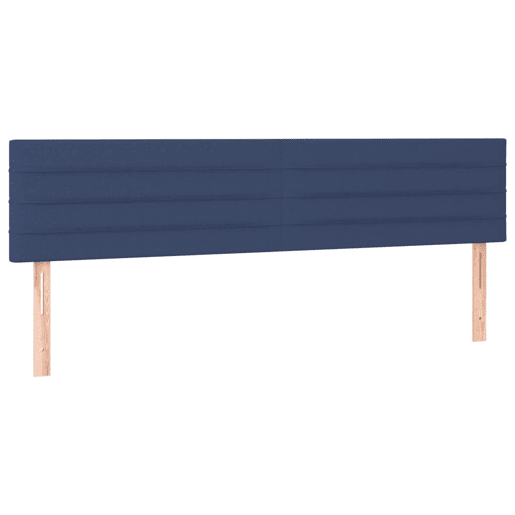 vidaXL Cabeceira de cama c luzes LED tecido 180x5x7888 cm azul