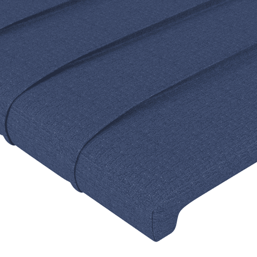 vidaXL Cabeceira de cama c luzes LED tecido 180x5x7888 cm azul