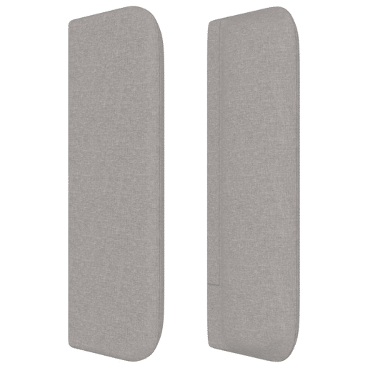 vidaXL Cabeceira de cama c abas tecido 183x16x7888 cm cinzento-claro