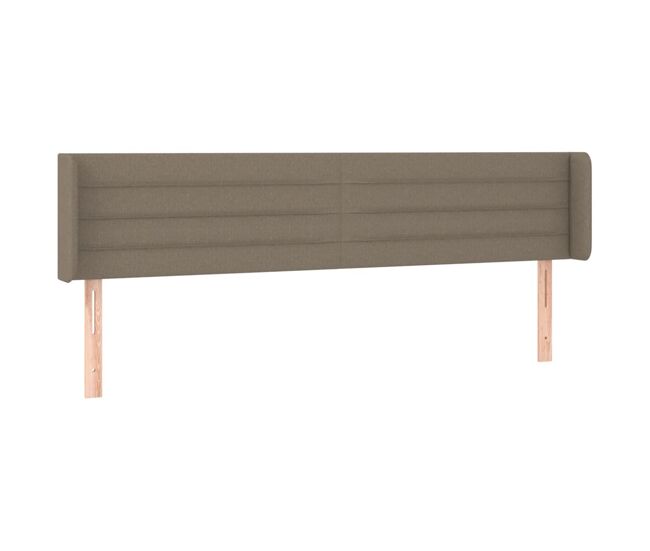 Vidaxl cabecero de tela gris taupe 183x16x78/88 cm
