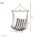 Aktive Silla colgante a rayas con soporte de madera Aktive Silla colgante a rayas con soporte de madera Blanco/ Azul